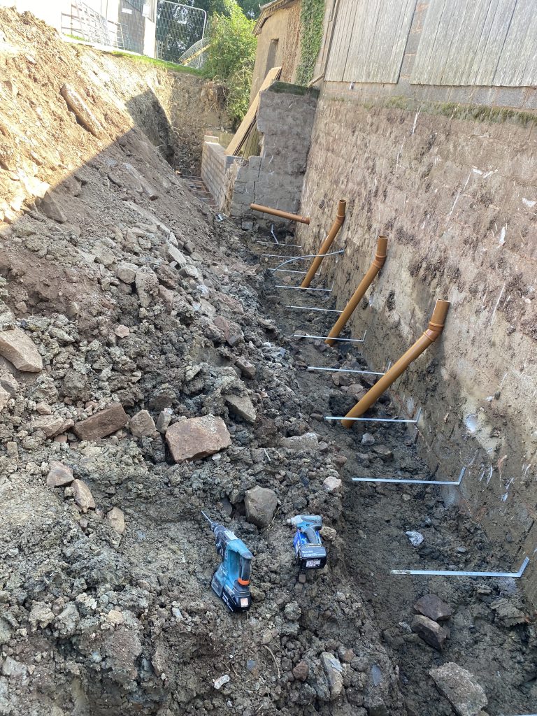 Mid Devon Farm Building Works Retaining Wall Ties  scaled