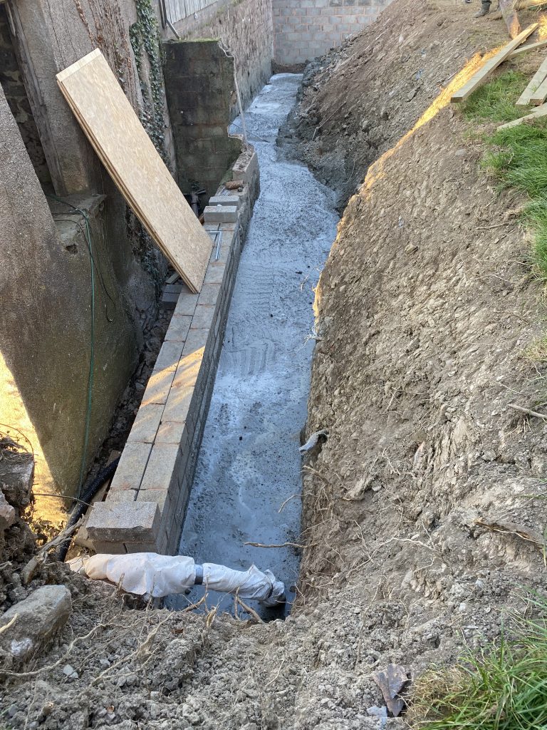Mid Devon Farm Retaining Wall Concrete scaled